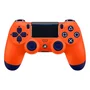Controle Sem Fio Compatível Com Play4 Ps4 Playstation 4 / Slim / Pro / PC E Smart Tvs Samsung Cor Laranja