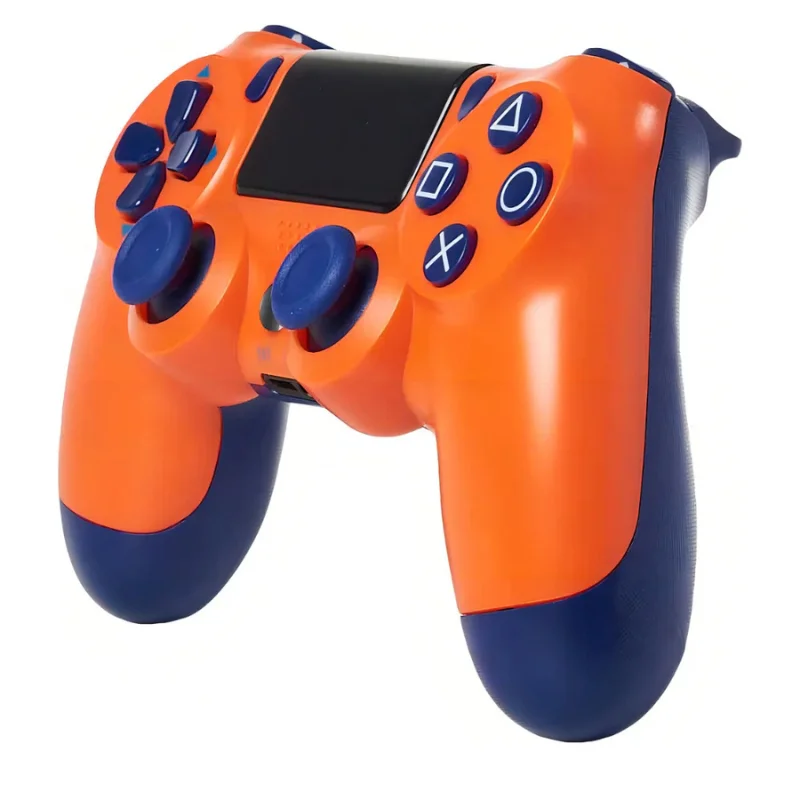 Controle Sem Fio Compatível Com Play4 Ps4 Playstation 4 / Slim / Pro / PC E Smart Tvs Samsung Cor Laranja Controle Sem Fio Compatível Com Play4 Ps4 Playstation 4 / Slim / Pro / PC E Smart Tvs Samsung Cor Laranja