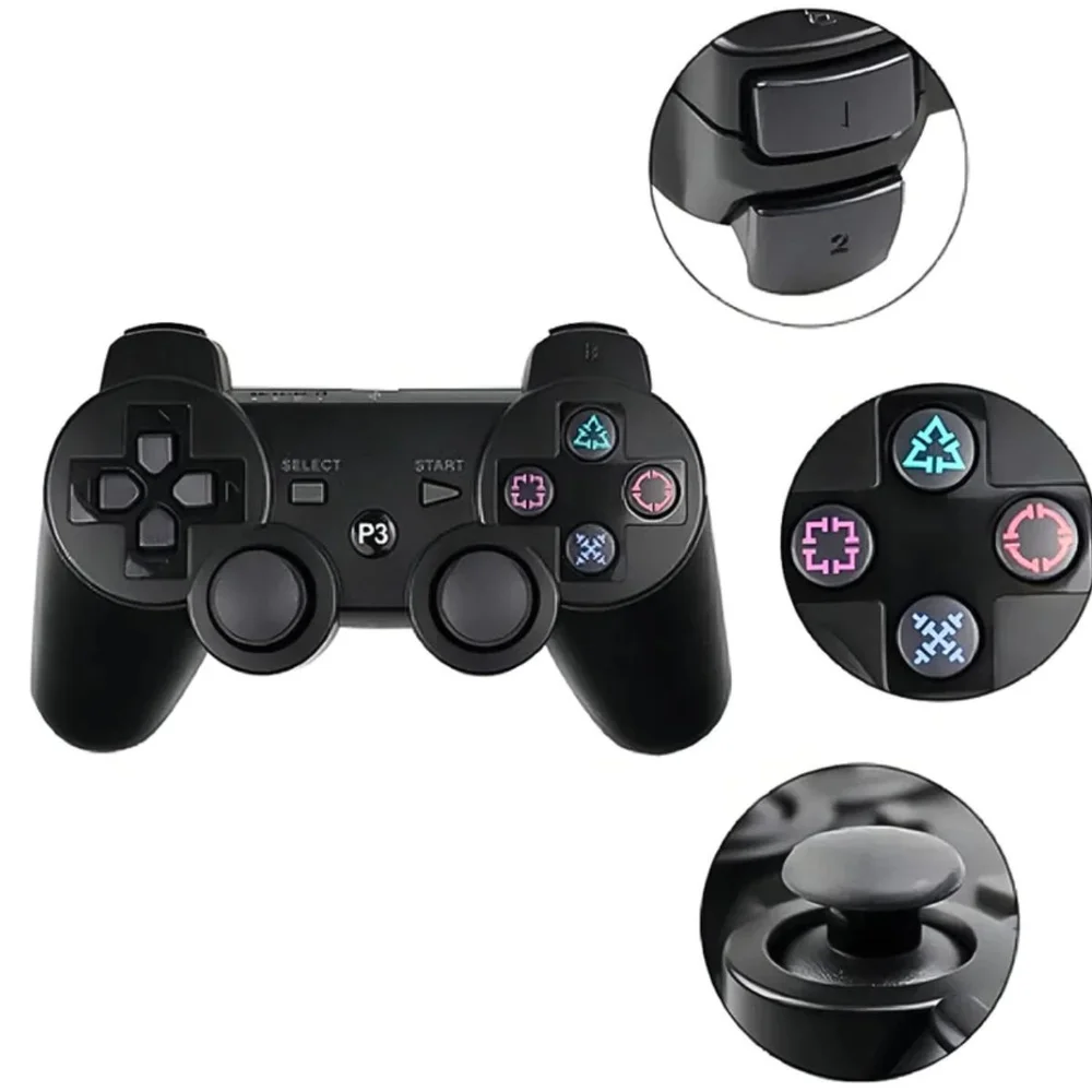 Controle De Play 3 Sem Fio Bluetooth Dualvibracao