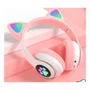 Fone Ouvido Gatinho Sem Fio LED Bluetooth Dobravel Gamer