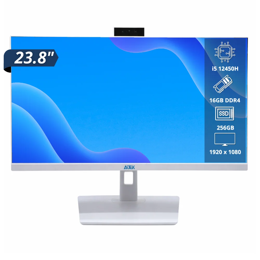 "Computador All In One Tela 23,8"" Intel Core i5 12450h SSD 256gb, 16gb Ram, WINDOWS 11 Pro HDMI Vga Usb" em Campinas