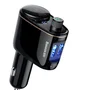 Carregador Veicular Baseus Locomotive Bluetooth Mp3, Preto
