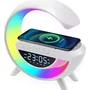 Luminária G Speaker Caixa Som Carregador Indução RGB Radio E Bluetooth