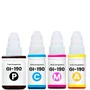 Kit Com 4 Refil De Tinta Colorido Gi-190 Compativel Em Uso Impressora Canon G2100, G3100, G3102 G4100, G4102